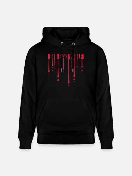 big bad wolf quote - Stanley/Stella CRUISER Unisex Organic Hoodie - black