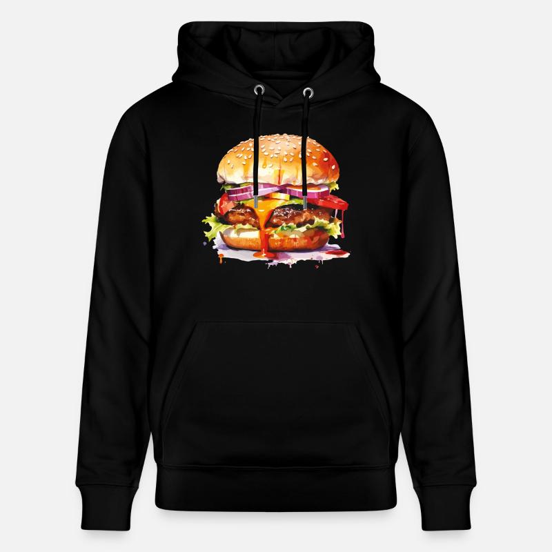 burger - Sweat à capuche bio CRUISER Stanley/Stella Unisexe - noir