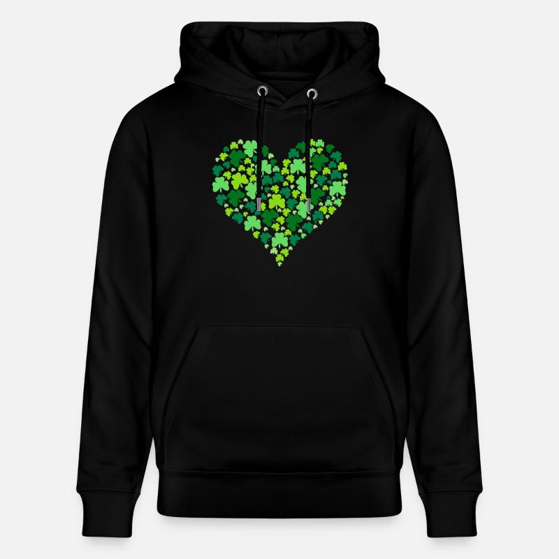 Trèfle d’Irlande - Sweat à capuche bio CRUISER Stanley/Stella Unisexe - noir