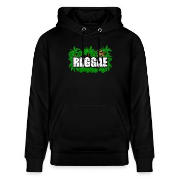 Reggae Lion - Sweat à capuche bio CRUISER Stanley/Stella Unisexe - noir - Devant - Alina (178cm) & Michal (187cm)