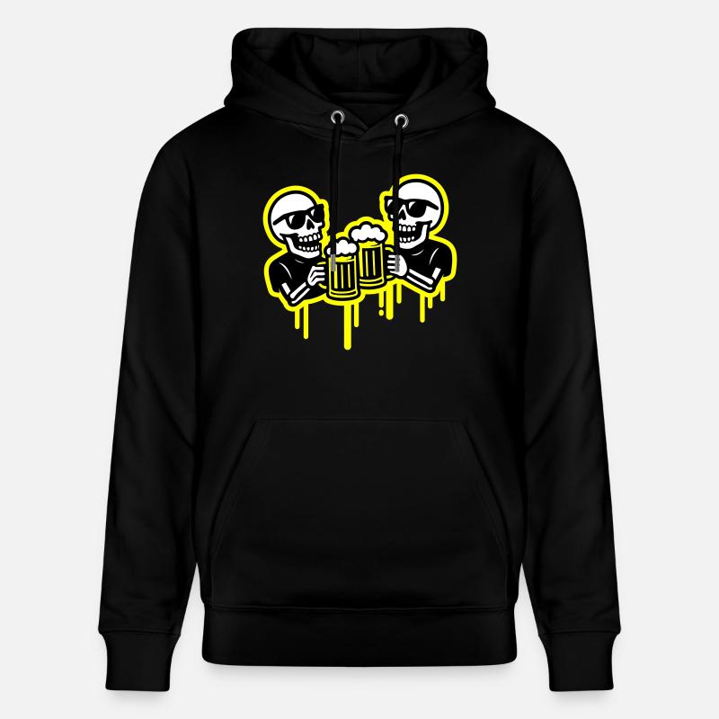 Skeleton Party Beer Team - Sweat à capuche bio CRUISER Stanley/Stella Unisexe - noir
