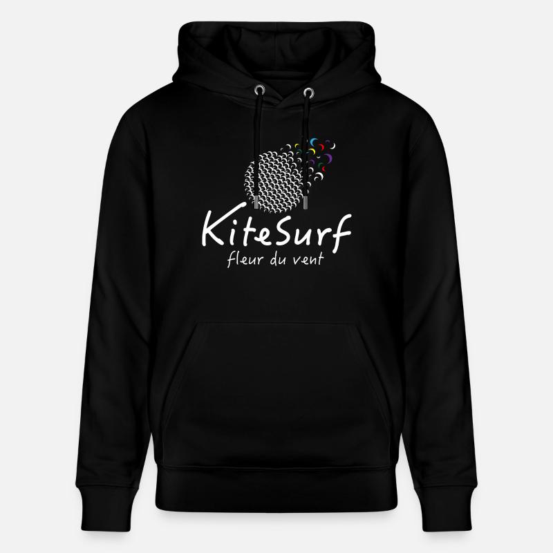 Kitesurf fleur du vent - Sweat à capuche bio CRUISER Stanley/Stella Unisexe - noir