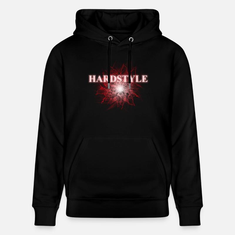 hardstyle_red - Sweat à capuche bio CRUISER Stanley/Stella Unisexe - noir