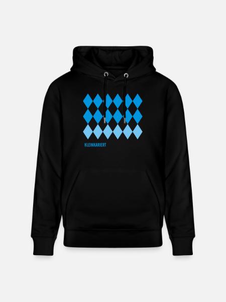 Kleinkariert - Stanley/Stella Unisex Bio-Hoodie CRUISER - Schwarz