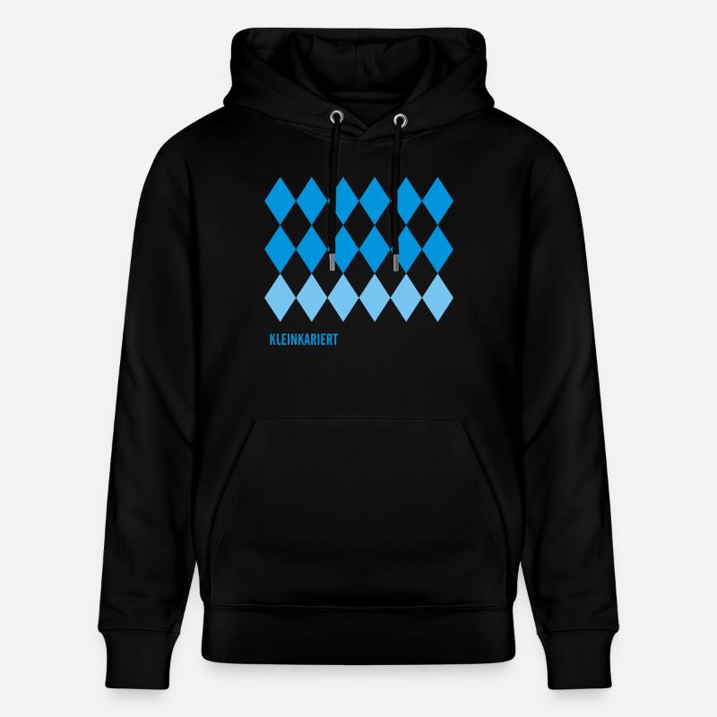 Kleinkariert - Stanley/Stella Unisex Bio-Hoodie CRUISER  - Schwarz