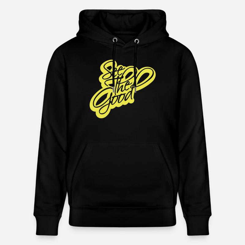 voir la bonne citation - Sweat à capuche bio CRUISER Stanley/Stella Unisexe - noir