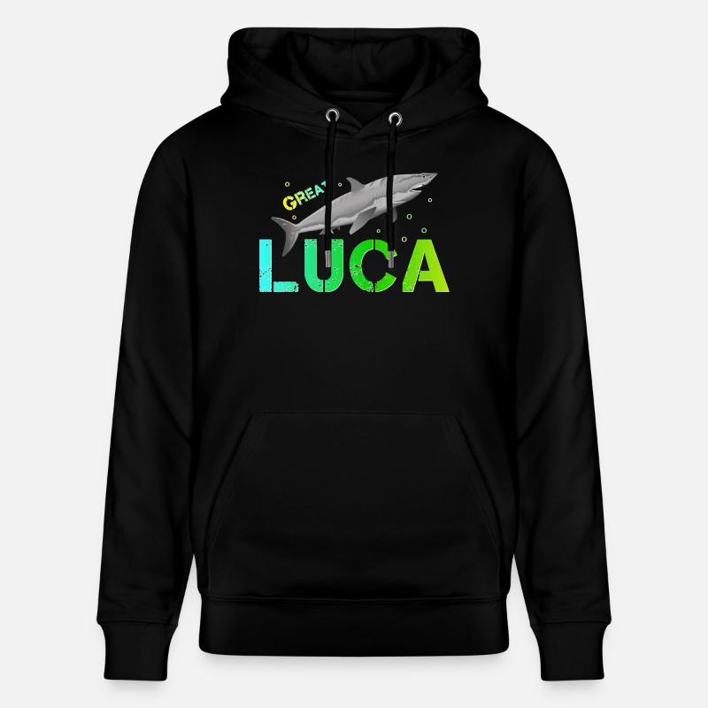 Luca Nom Luca - Sweat à capuche bio CRUISER Stanley/Stella Unisexe - noir