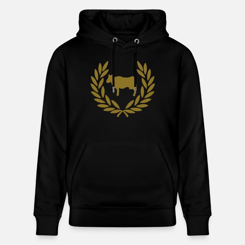 couronne_vache - Sweat à capuche bio CRUISER Stanley/Stella Unisexe - noir