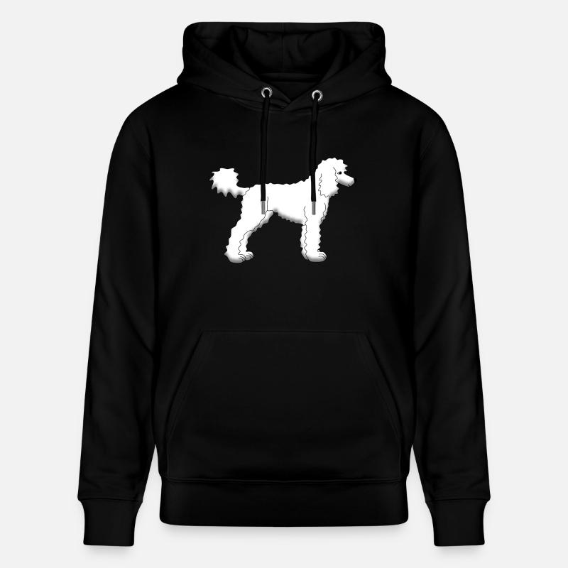 White poodle - Sweat à capuche bio CRUISER Stanley/Stella Unisexe - noir