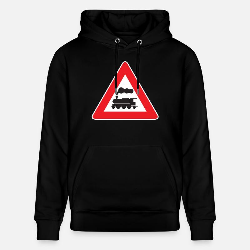 Train Attention - Sweat à capuche bio CRUISER Stanley/Stella Unisexe - noir