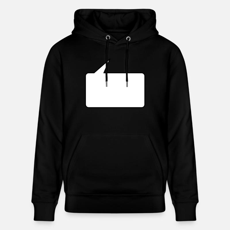 Sprechblase eckig klein 2c - Sweat à capuche bio CRUISER Stanley/Stella Unisexe - noir