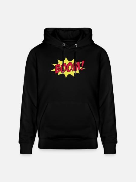 BOOM! - Stanley/Stella CRUISER Unisex Organic Hoodie - black