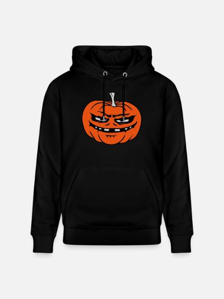 Evil Pumpkin Comic Halloween - Stanley/Stella CRUISER Unisex Organic Hoodie - black