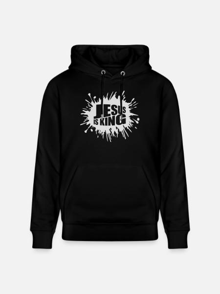 jesus is king quote - Stanley/Stella CRUISER Unisex Organic Hoodie - black