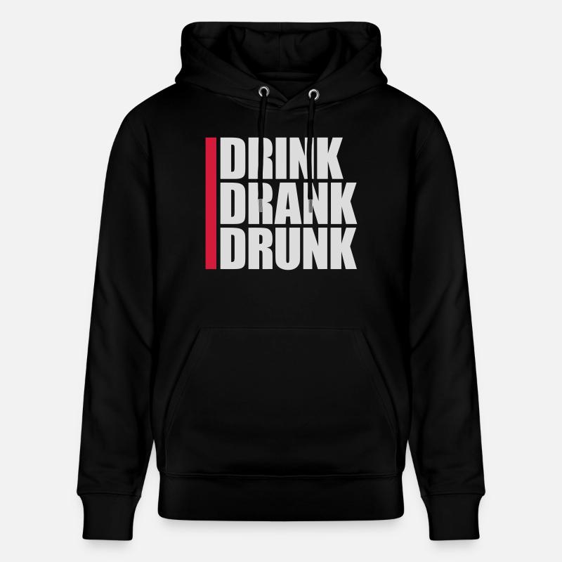 boire bu ivre citation - Sweat à capuche bio CRUISER Stanley/Stella Unisexe - noir