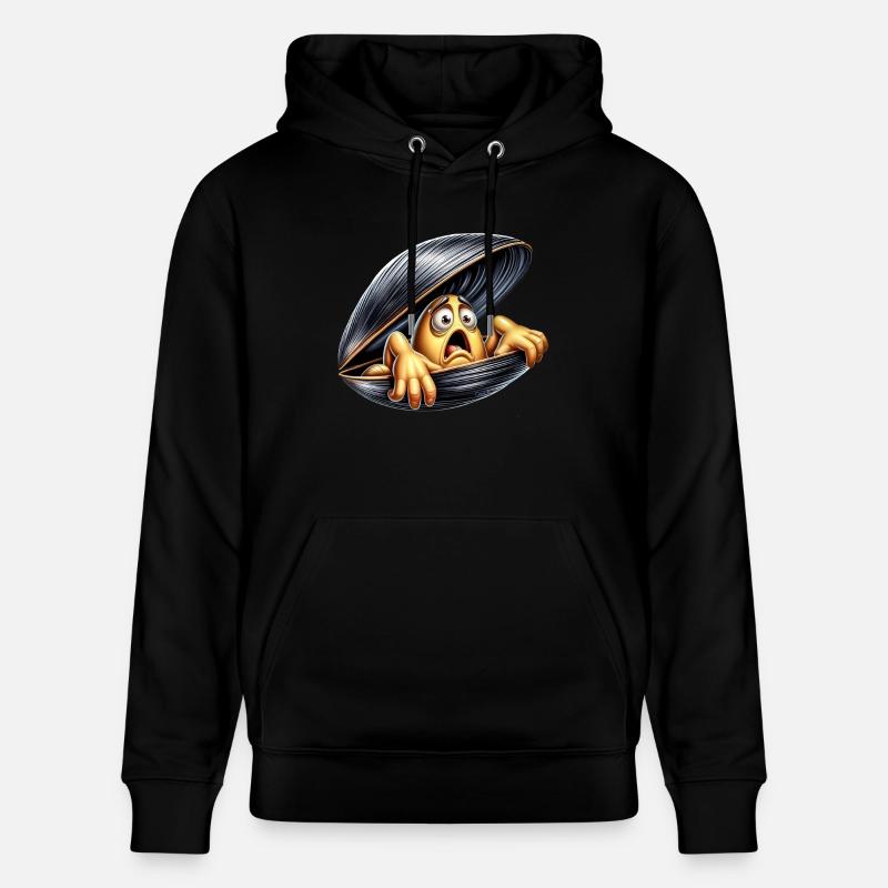 moule apeurée - Sweat à capuche bio CRUISER Stanley/Stella Unisexe - noir