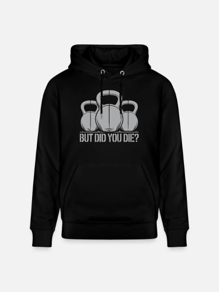 Motivation med humor til gymnastiksalen - Stanley/Stella CRUISER økologisk unisex-hoodie - sort