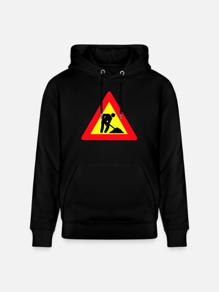 Men at Work - Stanley/Stella CRUISER Unisex Organic Hoodie - black