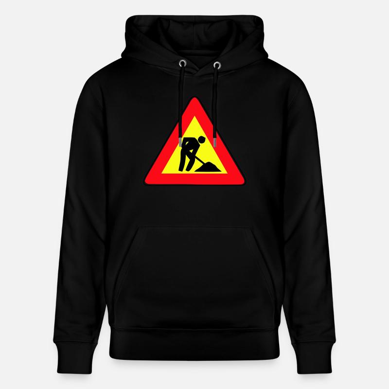 men at work - Stanley/Stella Unisex Bio-Hoodie CRUISER  - Schwarz