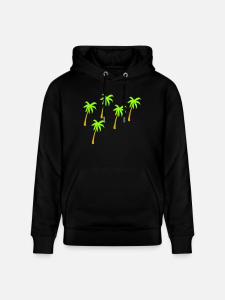 5 Palmen 2farbig - Stanley/Stella Unisex Bio-Hoodie CRUISER  - Schwarz