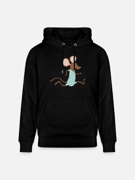 Maus geht baden - Stanley/Stella Unisex Bio-Hoodie CRUISER - Schwarz