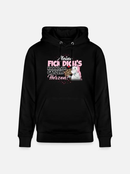 Einhorn - Fick Dich - Stanley/Stella Unisex Bio-Hoodie CRUISER - Schwarz