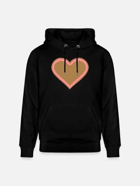 Lebkuchenherz - Stanley/Stella Unisex Bio-Hoodie CRUISER - Schwarz