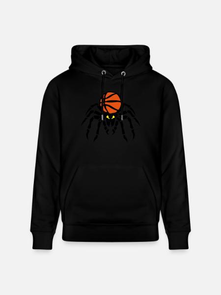 basketball spider spider spinner flask - Stanley/Stella CRUISER Unisex Organic Hoodie - black