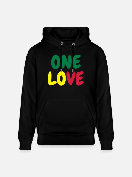 Cannabis / Haschich / Marijuana / Reggae / Rasta - Sweat à capuche bio CRUISER Stanley/Stella Unisexe - noir
