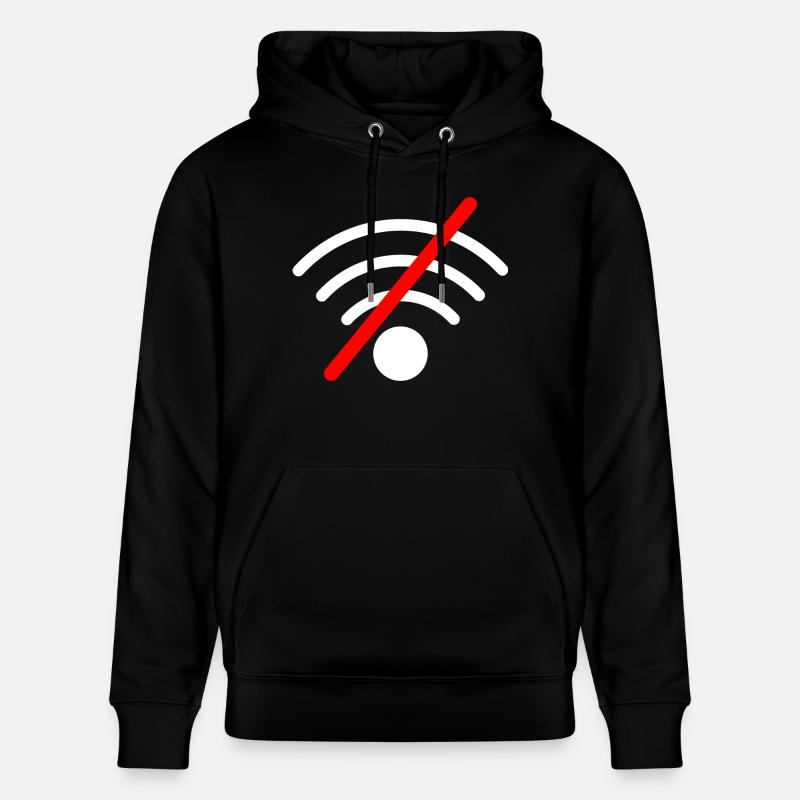 Wifi icône Wifi - Sweat à capuche bio CRUISER Stanley/Stella Unisexe - noir