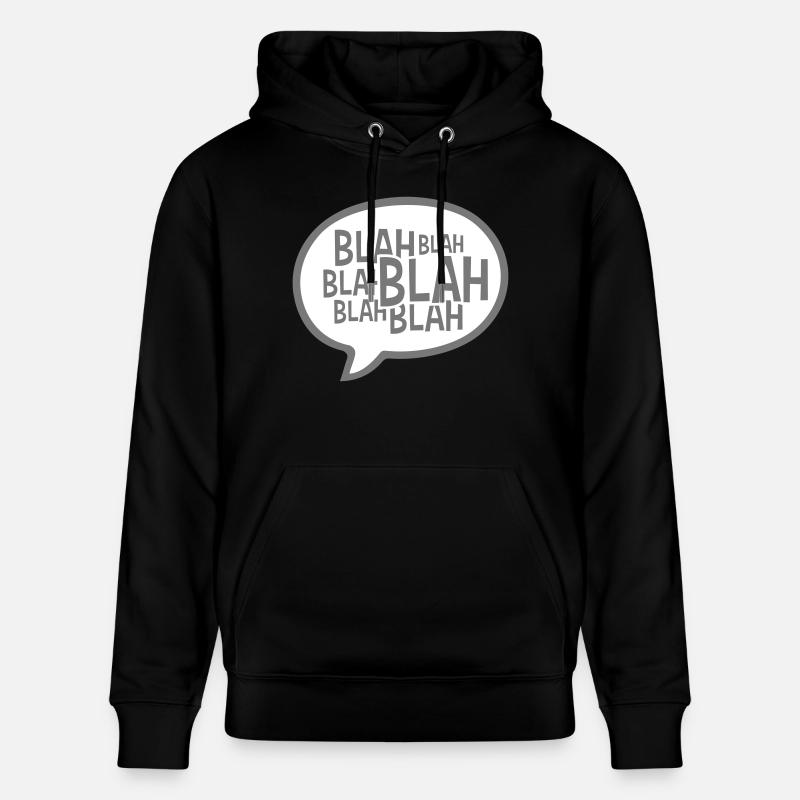 Bulle de dialogue comique bla - Sweat à capuche bio CRUISER Stanley/Stella Unisexe - noir