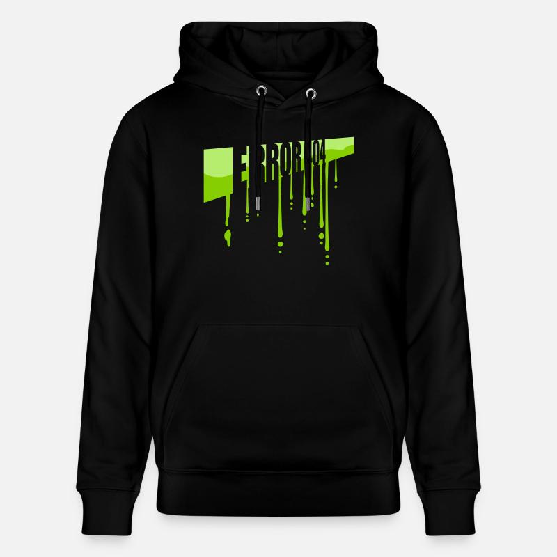 Schleim Tropfen Error 404 - Stanley/Stella Unisex Bio-Hoodie CRUISER  - Schwarz
