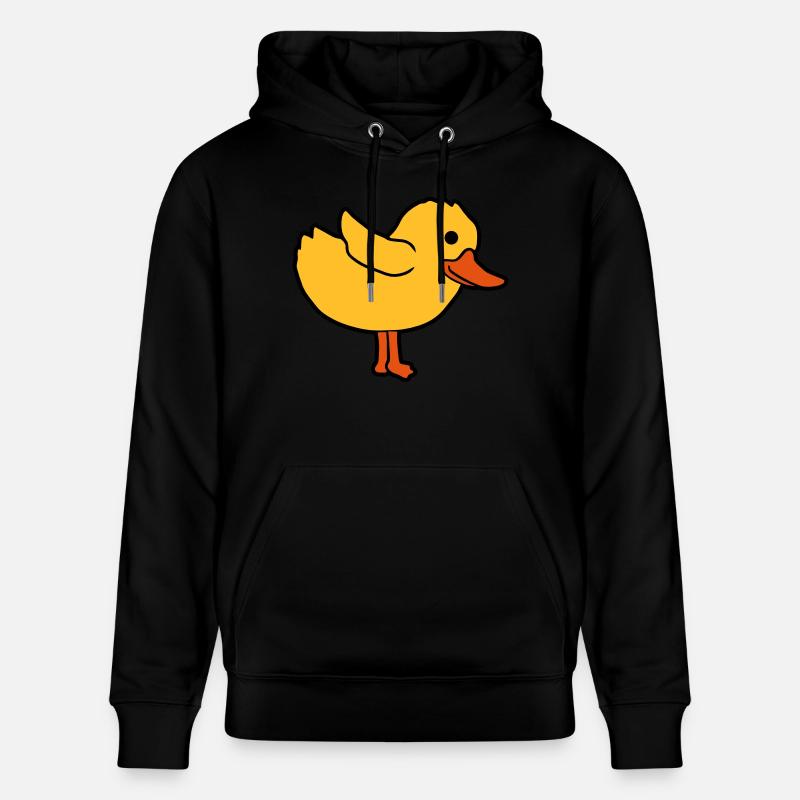 Dessin animé canard mignon poussin - Sweat à capuche bio CRUISER Stanley/Stella Unisexe - noir