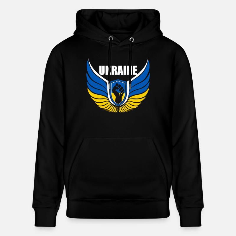 Logo de l’Ukraine - Sweat à capuche bio CRUISER Stanley/Stella Unisexe - noir