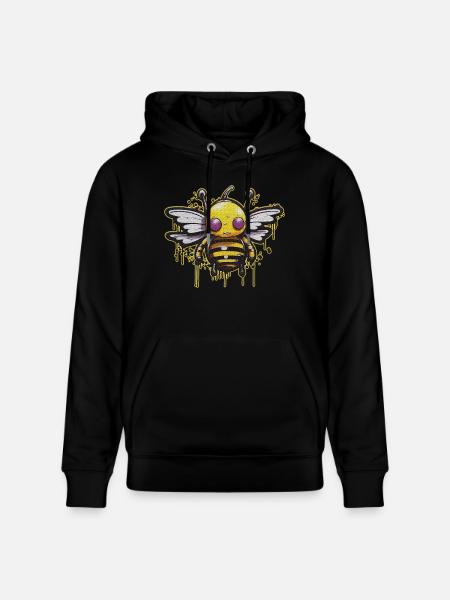 Buzzin' Bee Bomb | Bee Lovers - Stanley/Stella CRUISER Unisex Organic Hoodie - black