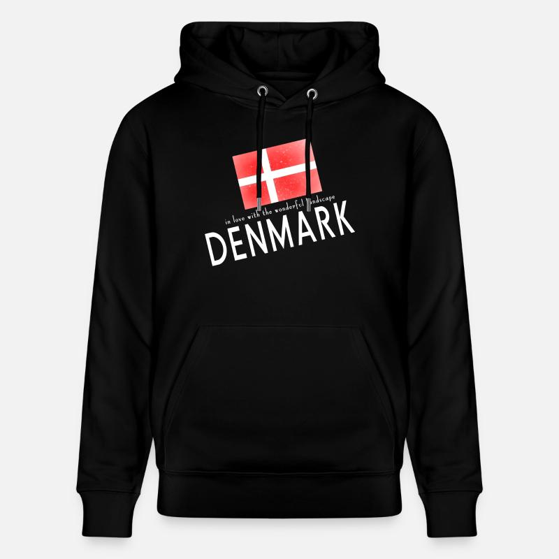 Dänemark Danmark - Stanley/Stella Unisex Bio-Hoodie CRUISER  - Schwarz