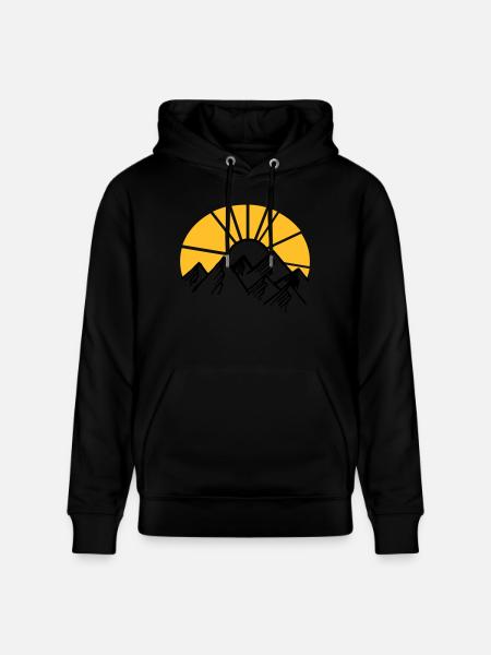 berge - Stanley/Stella Unisex Bio-Hoodie CRUISER - Schwarz