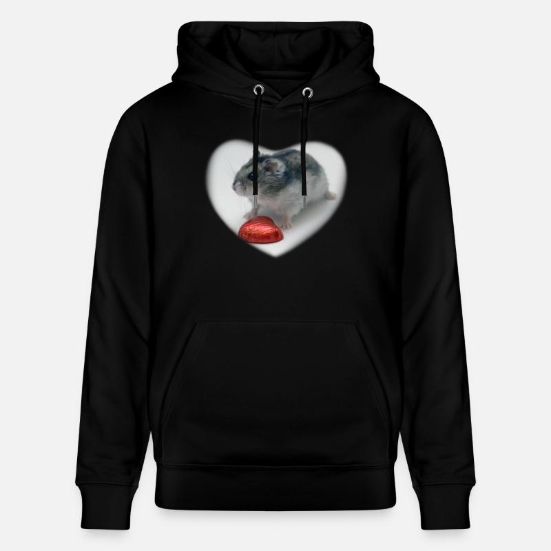 Hearted Hamster - Sweat à capuche bio CRUISER Stanley/Stella Unisexe - noir