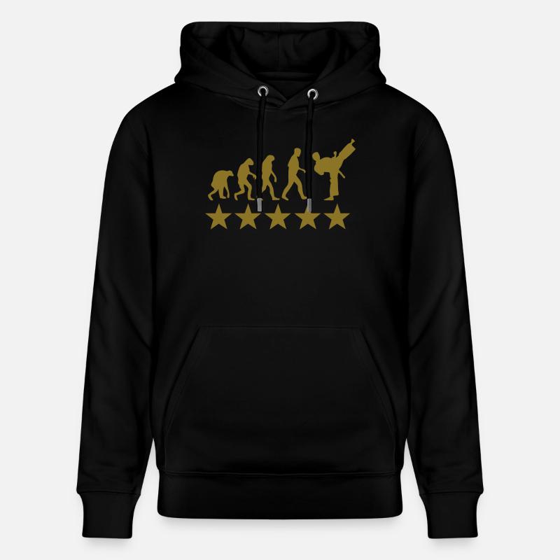 fight evolution - Sweat à capuche bio CRUISER Stanley/Stella Unisexe - noir