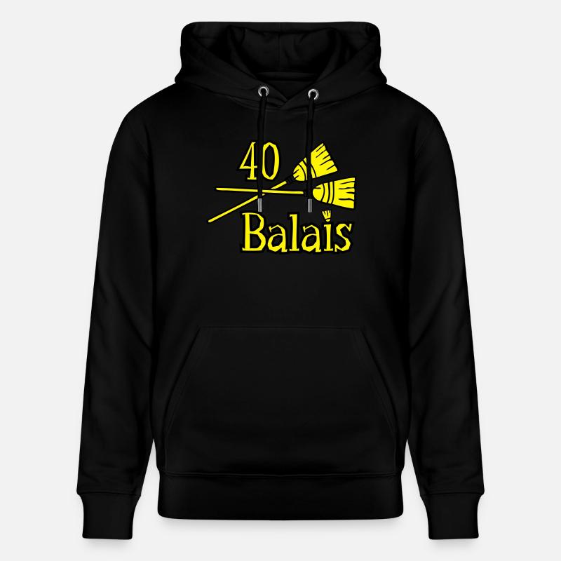40 balais ans - Sweat à capuche bio CRUISER Stanley/Stella Unisexe - noir
