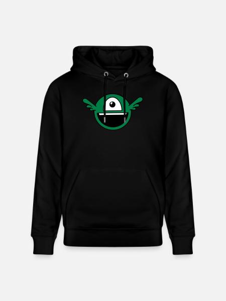 Funny one-eyed alien - Stanley/Stella CRUISER Unisex Organic Hoodie - black