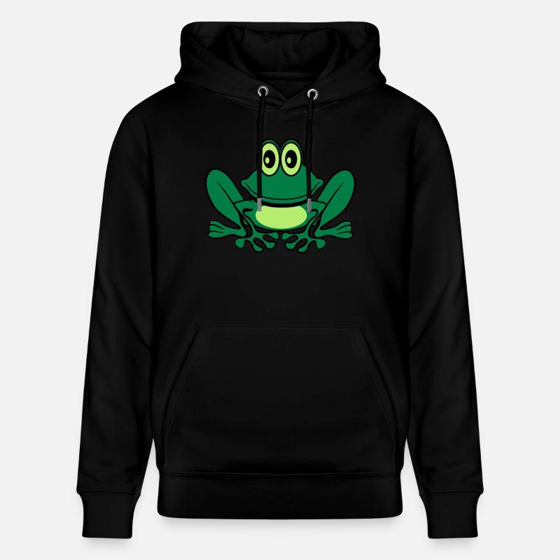 Frosch süss witzig - Stanley/Stella Unisex Bio-Hoodie CRUISER  - Schwarz
