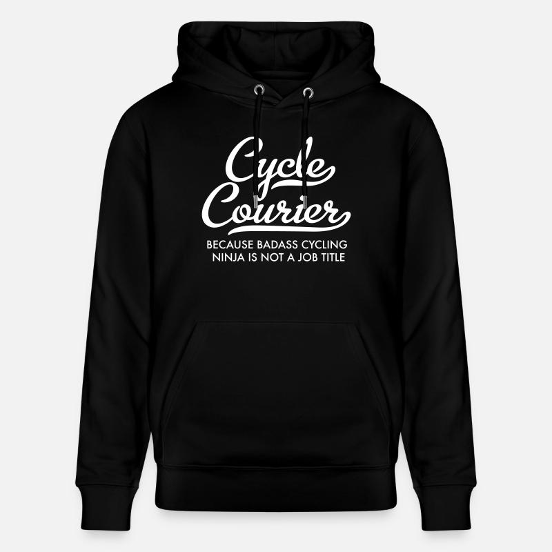 Coursier à vélo - Sweat à capuche bio CRUISER Stanley/Stella Unisexe - noir