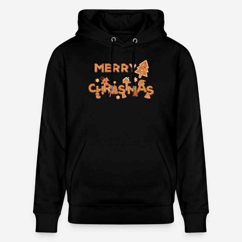 Biscuit Joyeux Noël - Sweat à capuche bio CRUISER Stanley/Stella Unisexe - noir