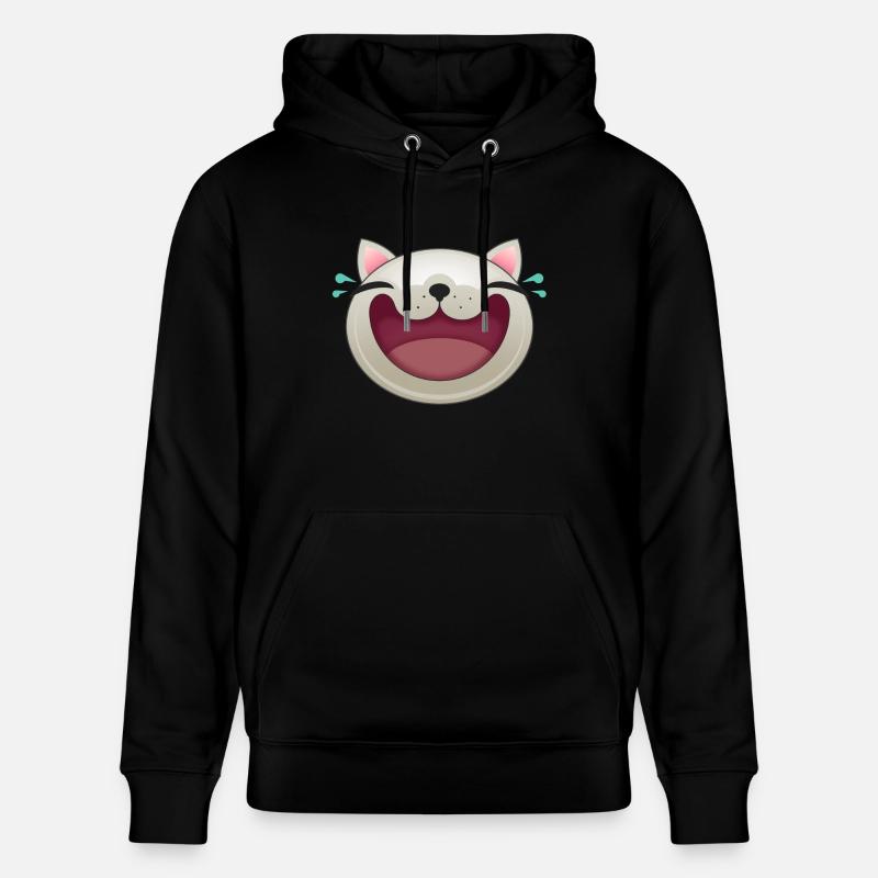 CHAT HEUREUX - Sweat à capuche bio CRUISER Stanley/Stella Unisexe - noir