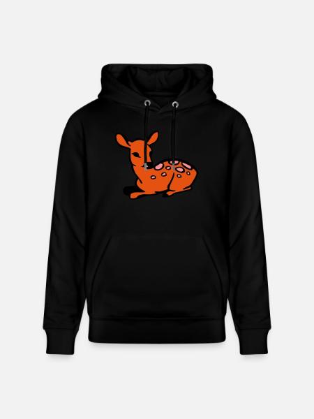 Fawn - Stanley/Stella CRUISER Unisex Organic Hoodie - black