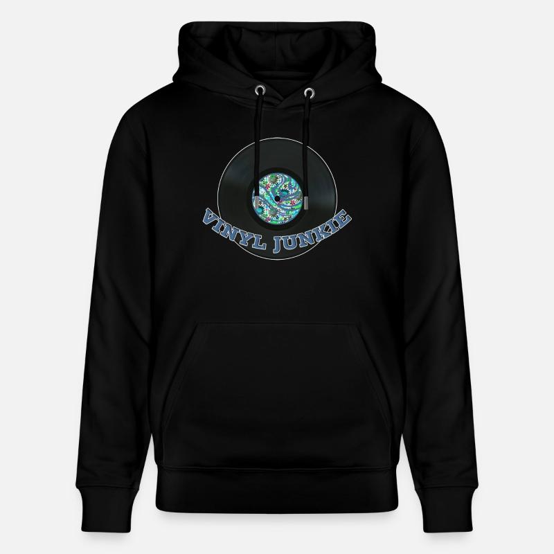 Drogué de vinyle - Sweat à capuche bio CRUISER Stanley/Stella Unisexe - noir