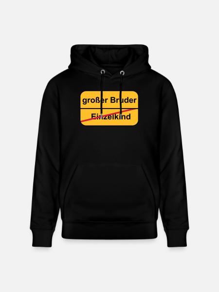 großer Bruder - Stanley/Stella Unisex Bio-Hoodie CRUISER - Schwarz