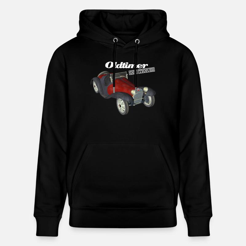 Oldtimer on Tour - Stanley/Stella Unisex Bio-Hoodie CRUISER  - Schwarz