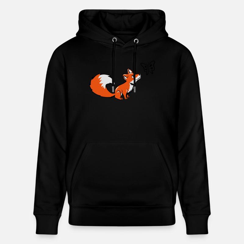 Fuchs papillon petite douce - Sweat à capuche bio CRUISER Stanley/Stella Unisexe - noir